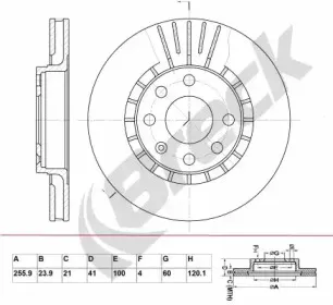 Тормозной диск BRECK купить